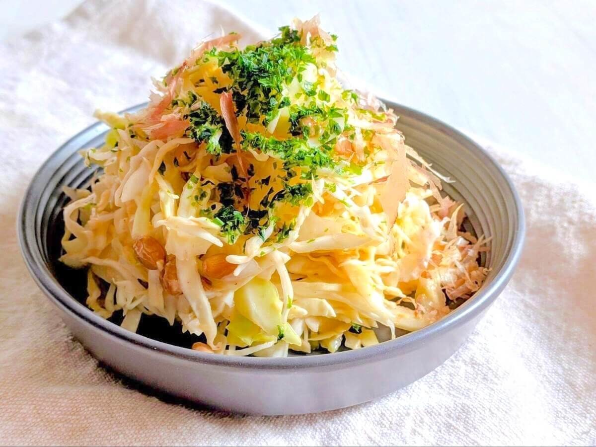 和田明日香さん「実験の納豆サラダ」