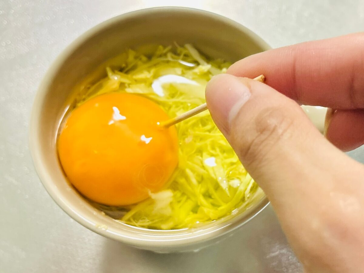 キャベツたっぷりマグカップスープ