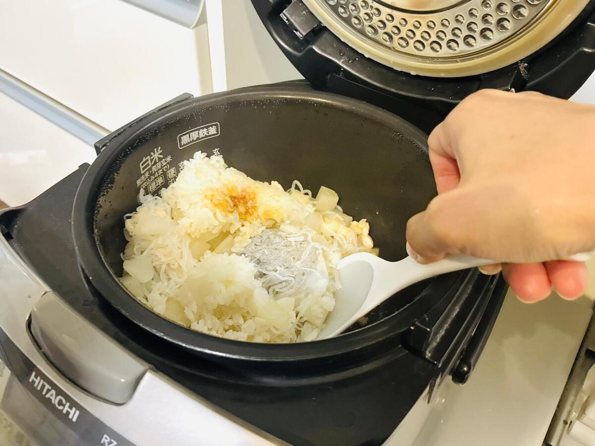 亜希さん「2.5倍にかさまし炊き込みごはん」