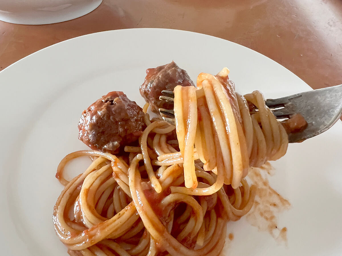 フライパン1つで!アニメみたいなミートボールスパゲッティ