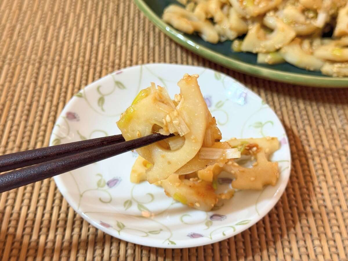 れんこんのねぎ味噌焼き