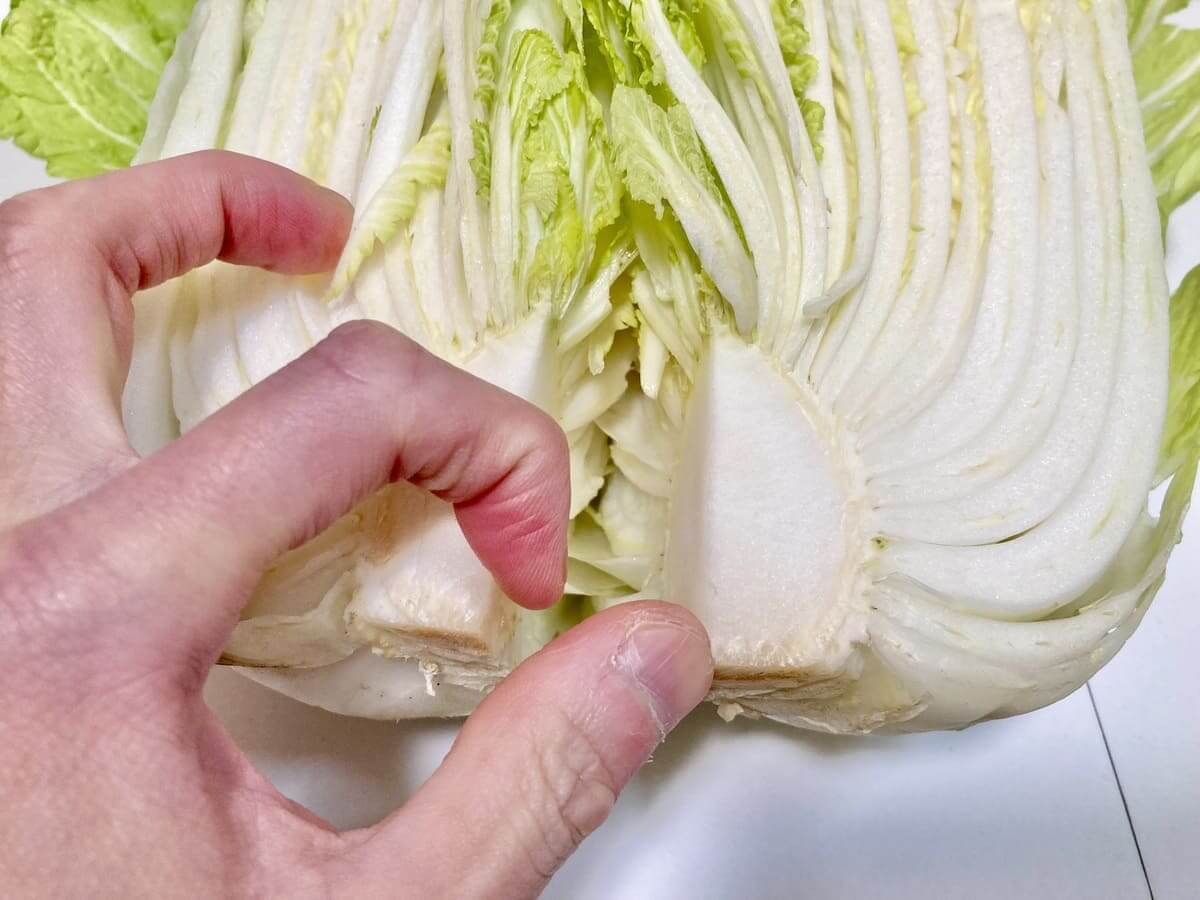 正しい白菜の洗い方