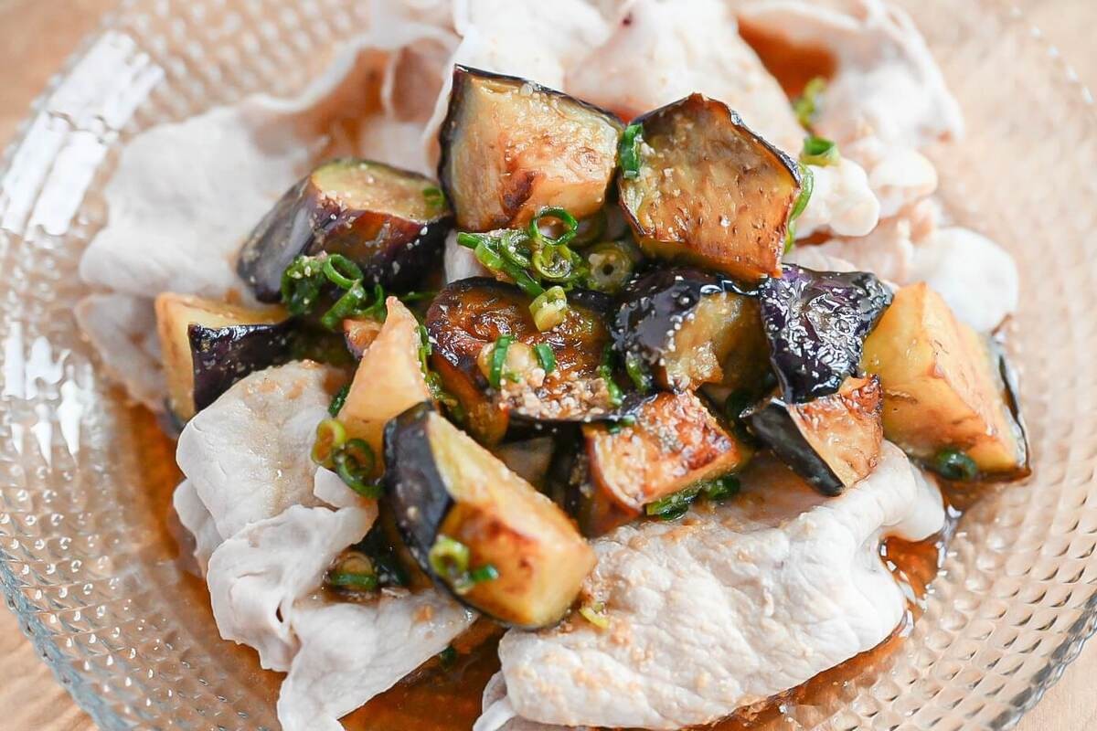 「トロトロなすと豚肉の冷しゃぶサラダ」