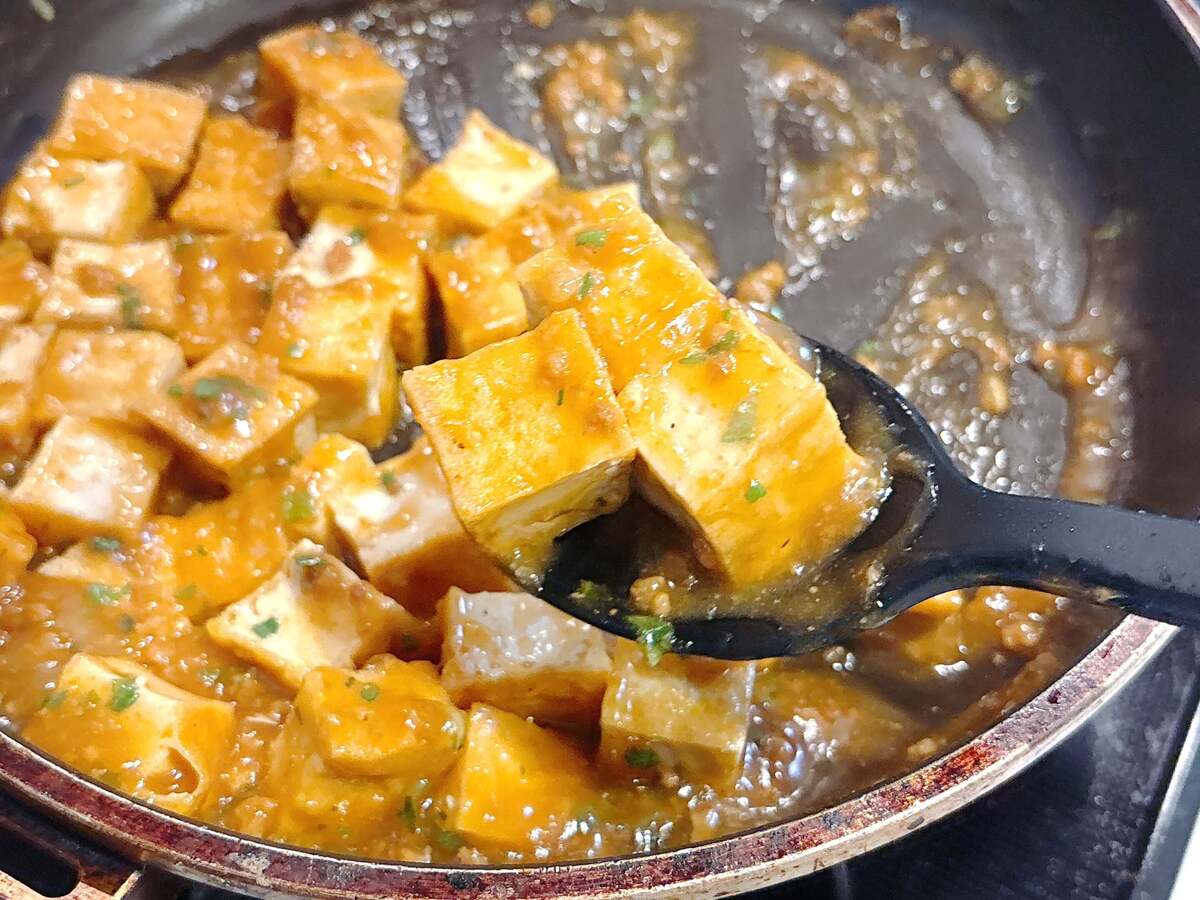 「厚揚げ麻婆豆腐」の作り方