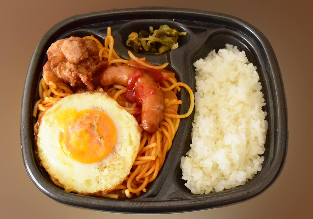 ほっともっと「W特製ナポリタン弁当（麺2倍）」と「BIGのりタル弁当（ナポリタン）」