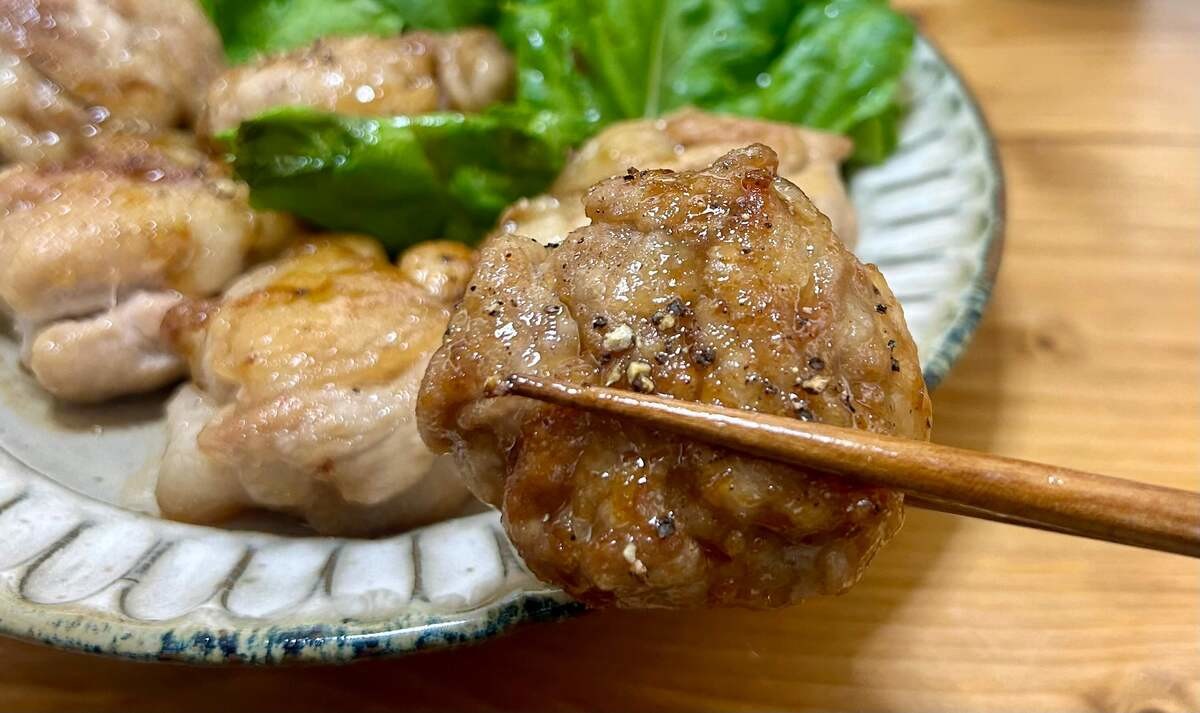豚こまの照り焼きステーキ風