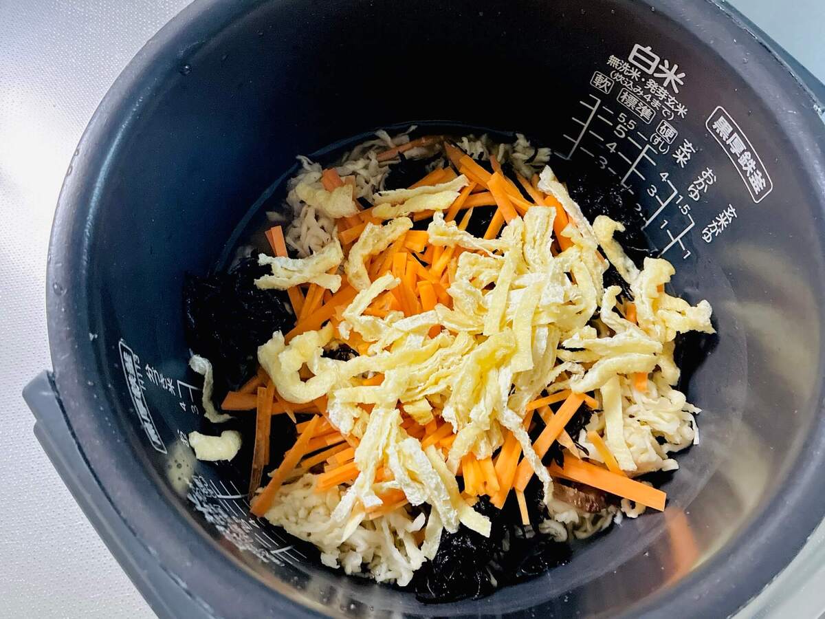 「切り干し大根の炊き込みご飯」