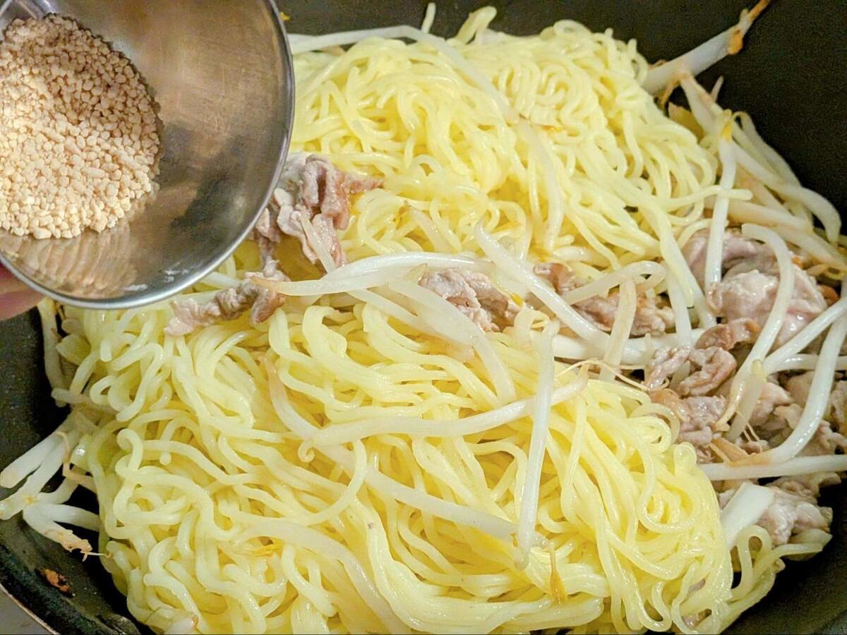最高のねぎ塩焼きそば