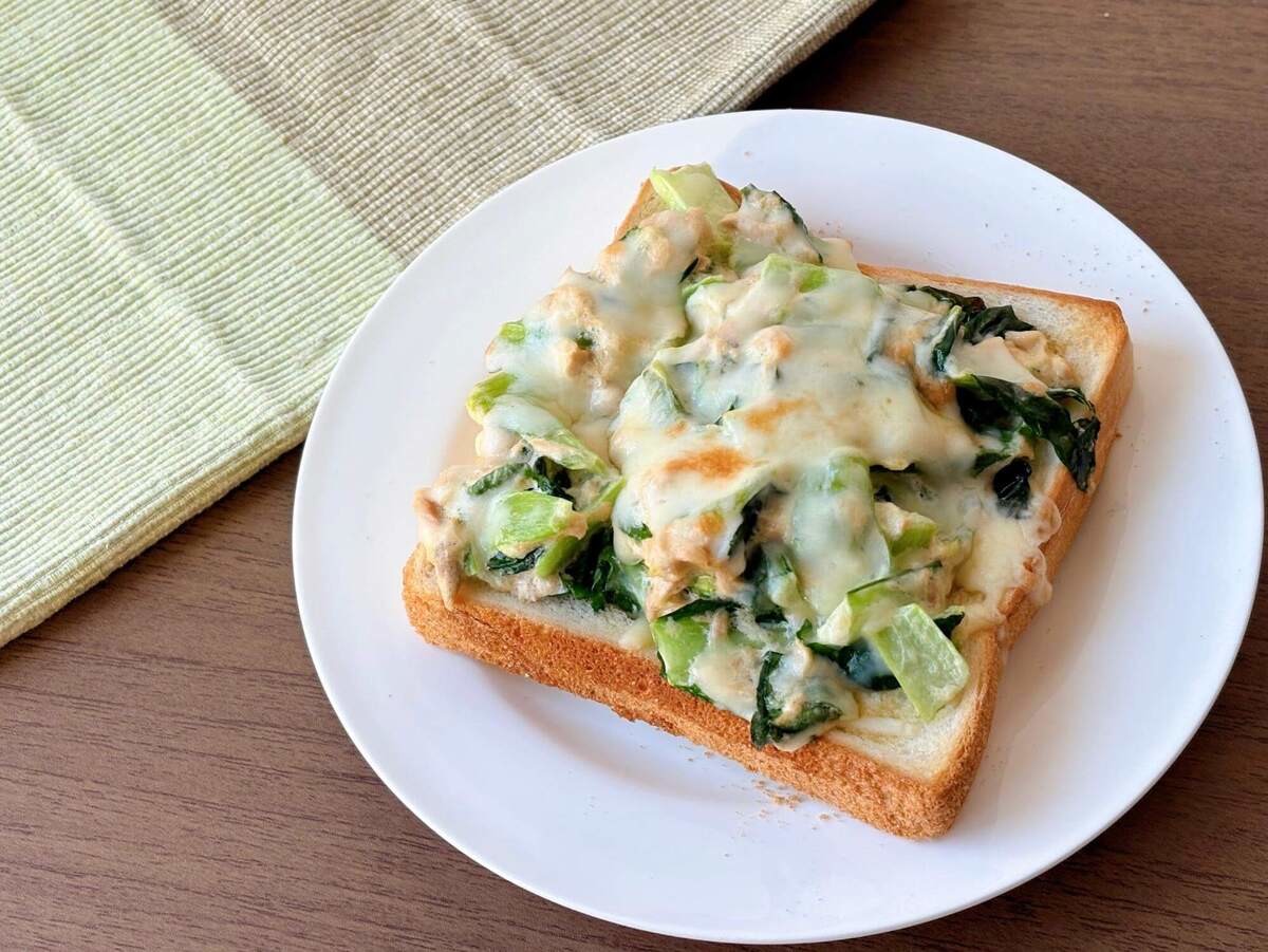 相葉マナブ「小松菜トースト」