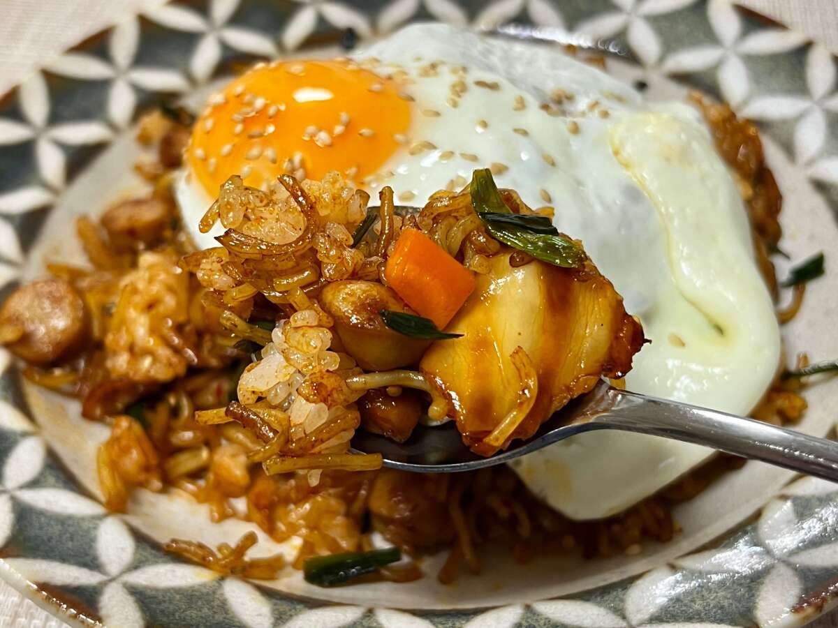 韓国風ビビンバそばめし