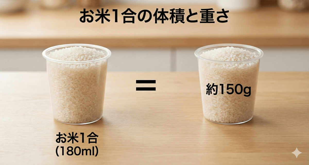 お米1合は何g？