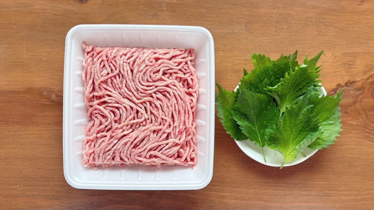 大葉が香るみそしょうがそぼろ