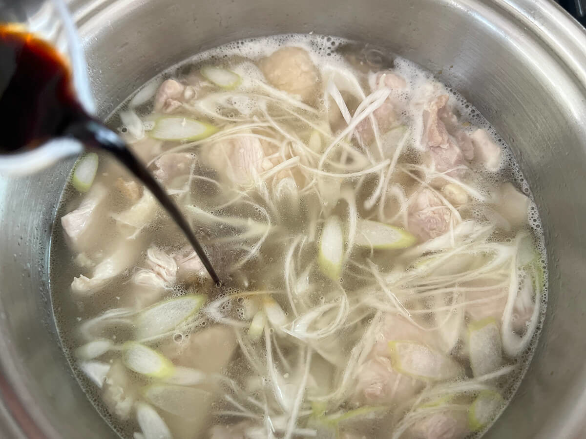 鶏醤油ブラック