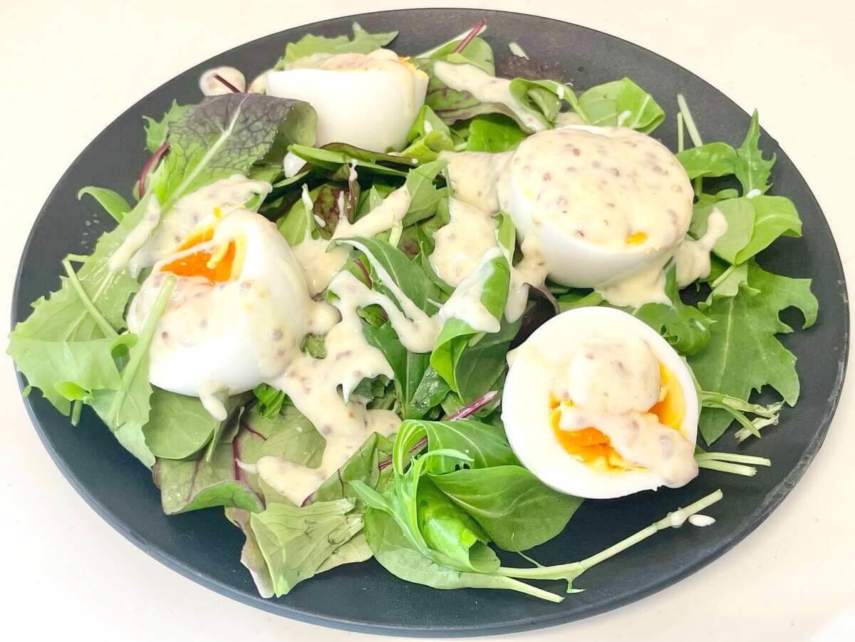 大原千鶴さん「ウフマヨ巣ごもりサラダ」