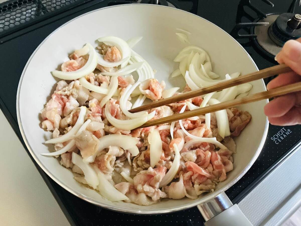 ショウガたっぷり豚バラ炒め