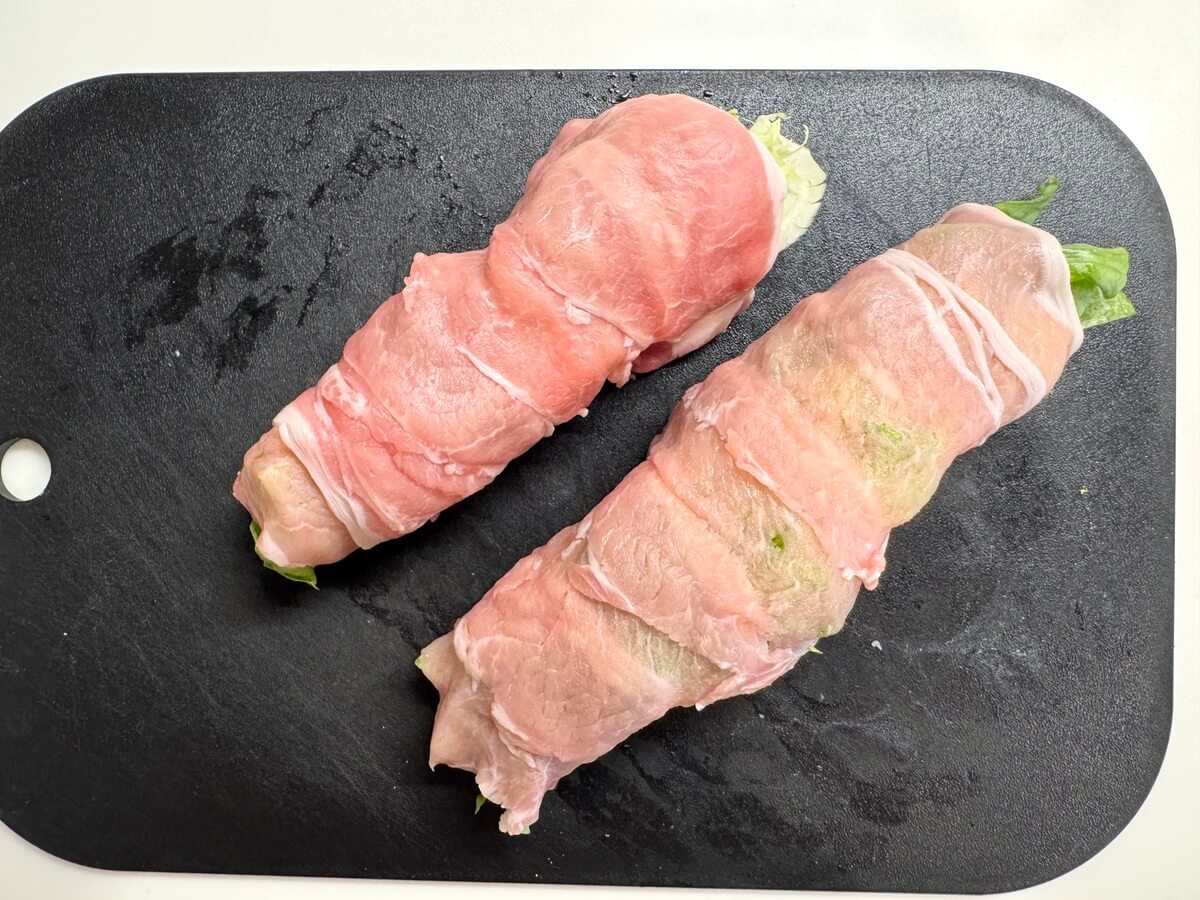 ミツカン公式レシピ「レタスのレンチン豚肉巻き やみつきだれ」