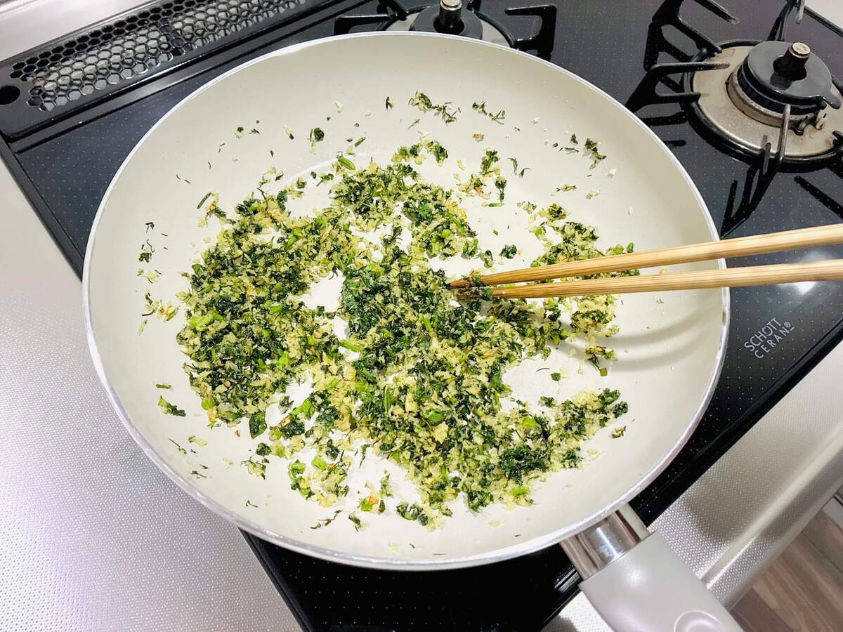 ホタテのソテー　香りパン粉ぶっかけ