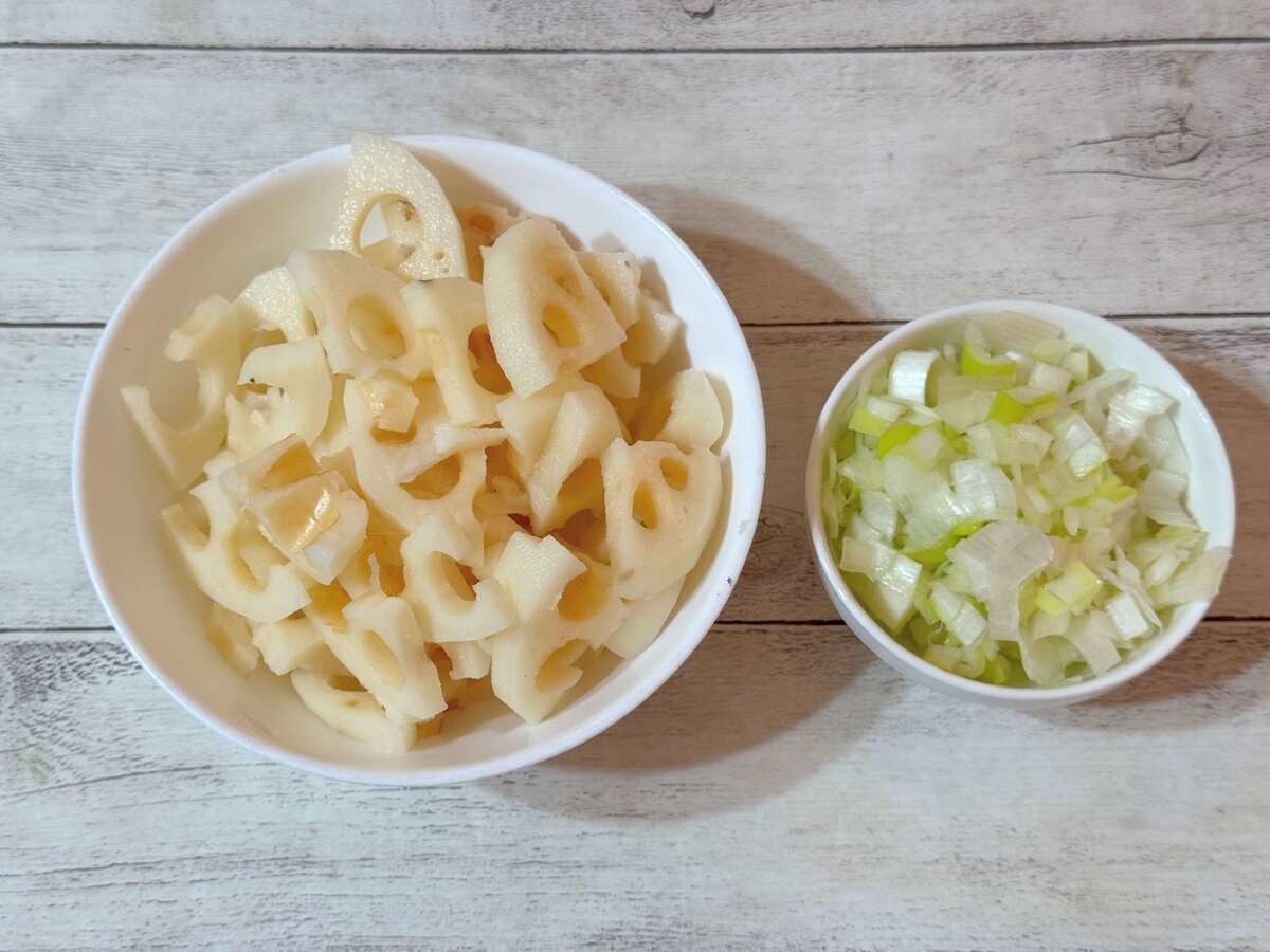 れんこんのねぎ味噌焼き