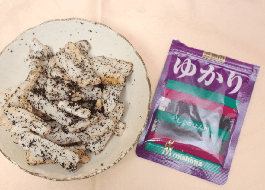 「長芋フライのゆかり和え」