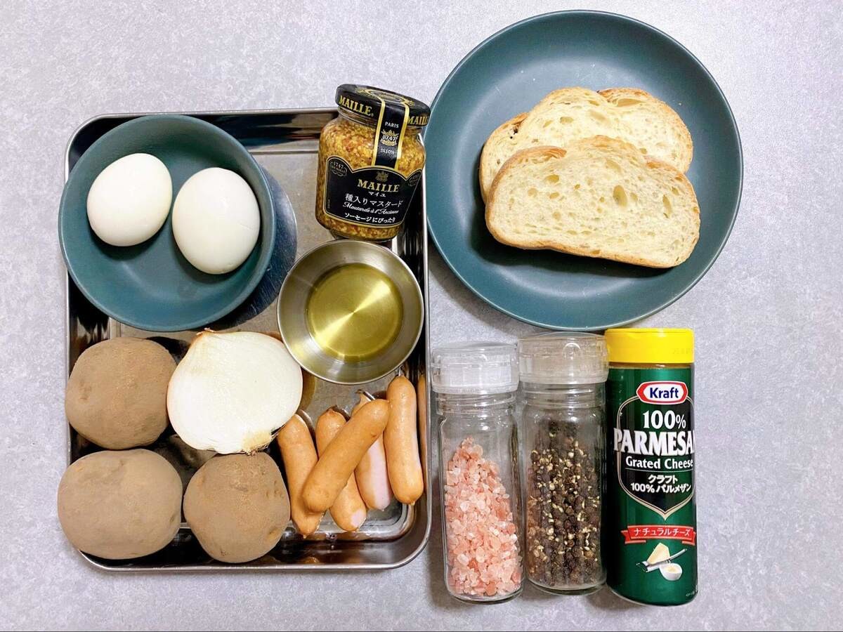 亜希さん「ヘルシー！マヨなしポテトサラダ」のレシピ