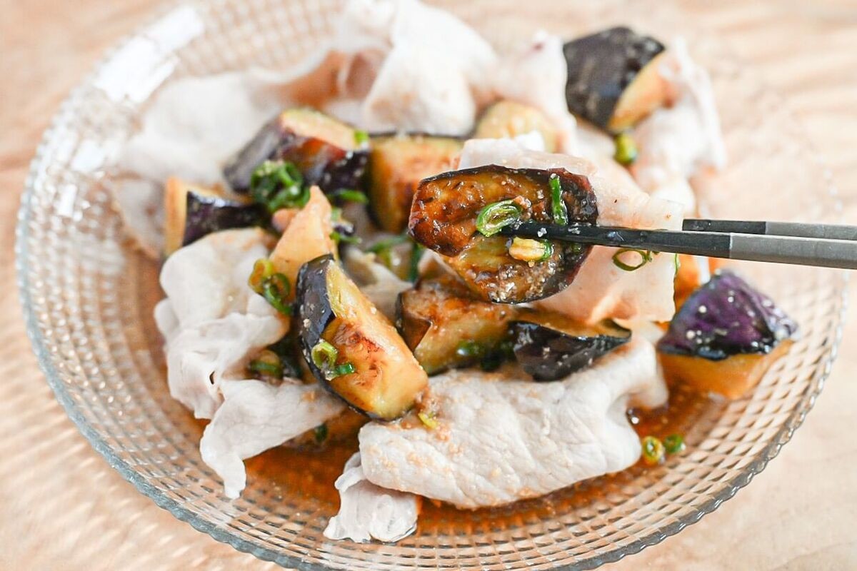 「トロトロなすと豚肉の冷しゃぶサラダ」