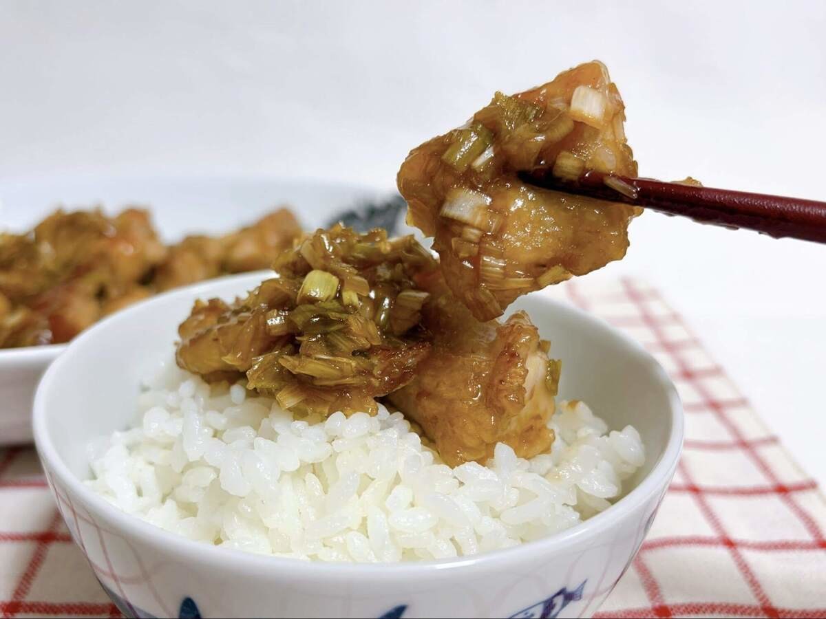 まりこさん「甘酢ねぎチキン」のレシピ