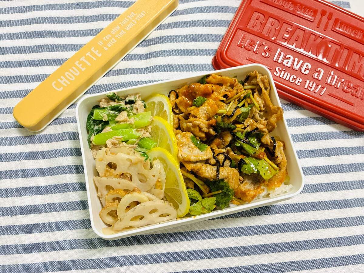 和田明日香さん「まとめ茹で弁当」