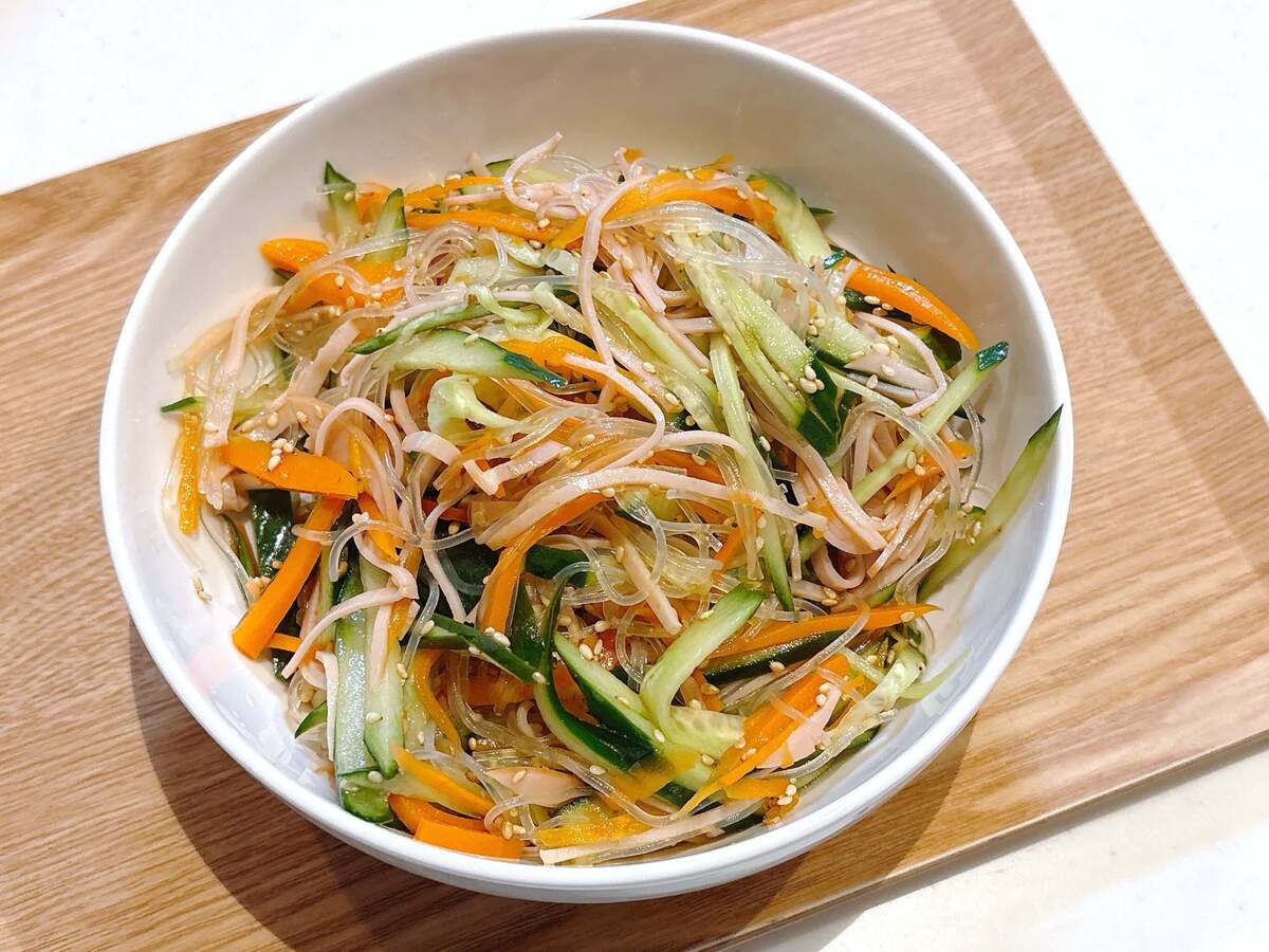 給食の中華風春雨サラダ