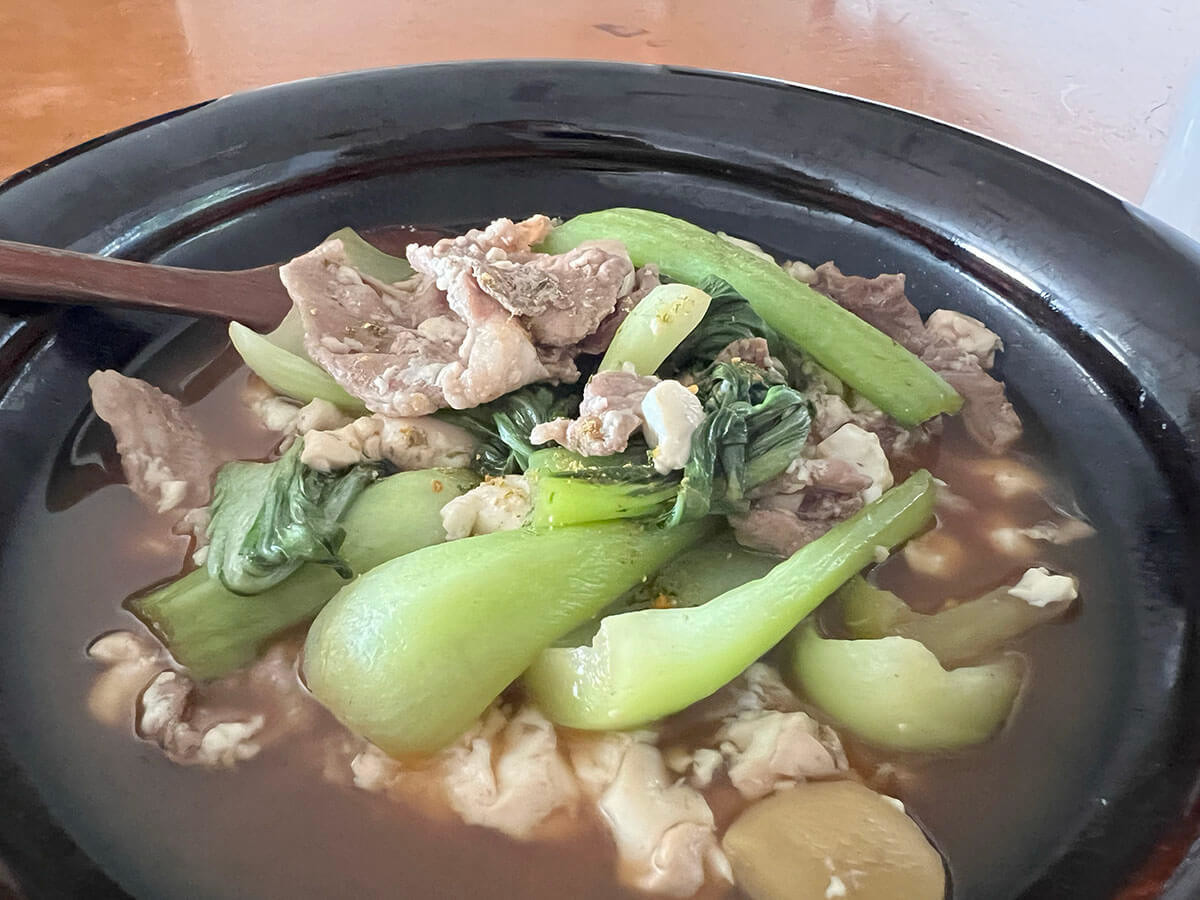 枝元なほみさん「青菜たっぷり肉豆腐」