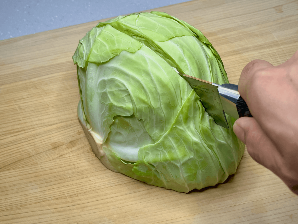 大阪王将「キャベツの切り方」