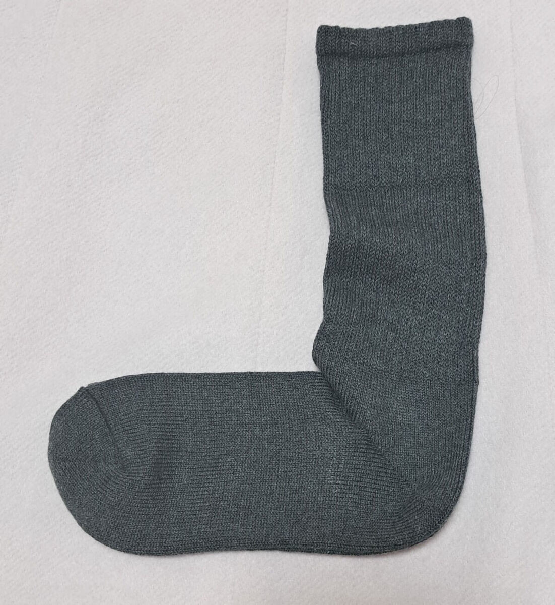 足なり直角 履き口やわらか くしゅっと履けるリブ編み靴下