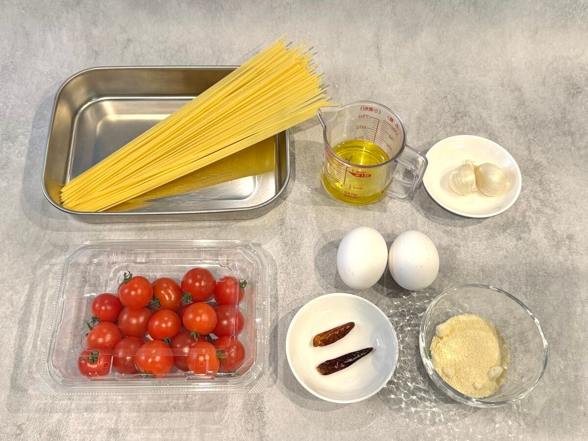 弓削啓太さん「トマトと卵のスパゲッティ」