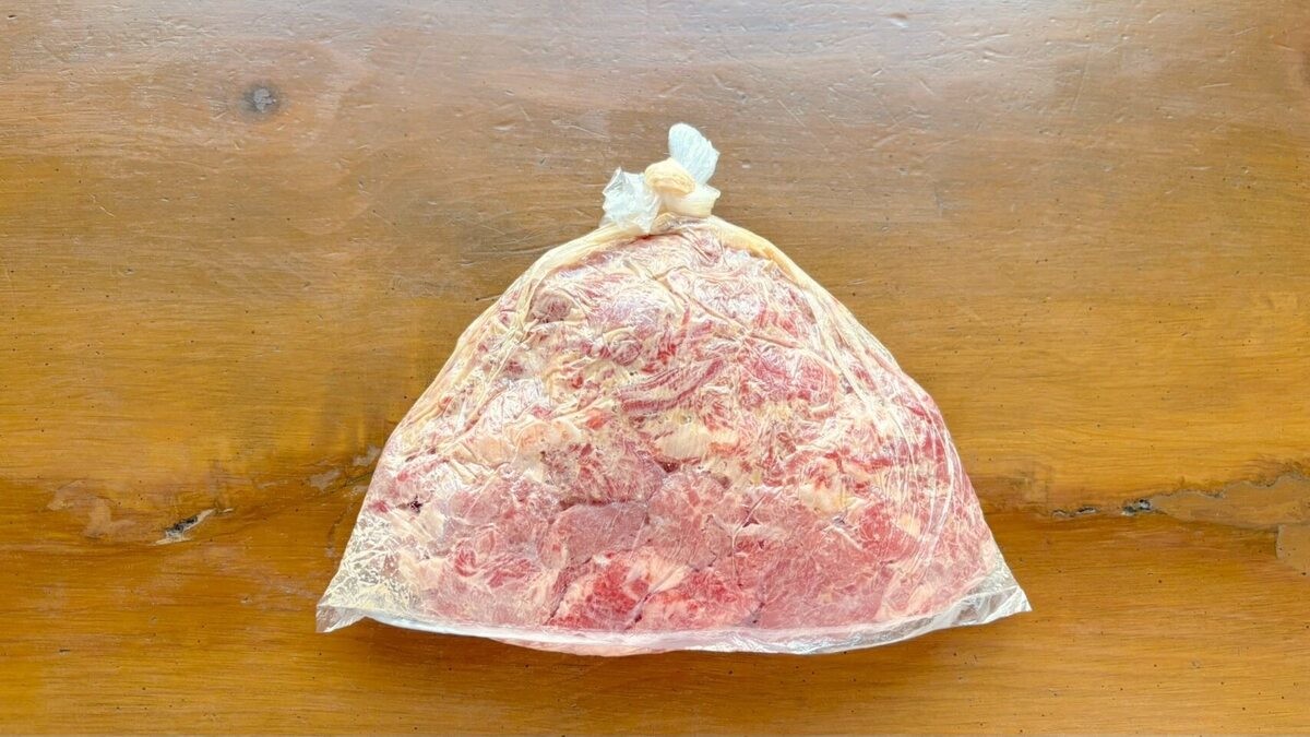 「牛こまの味噌マヨ炒め」