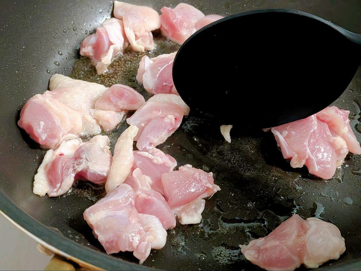 お餅と豆乳でつくる中華風五目おこわ