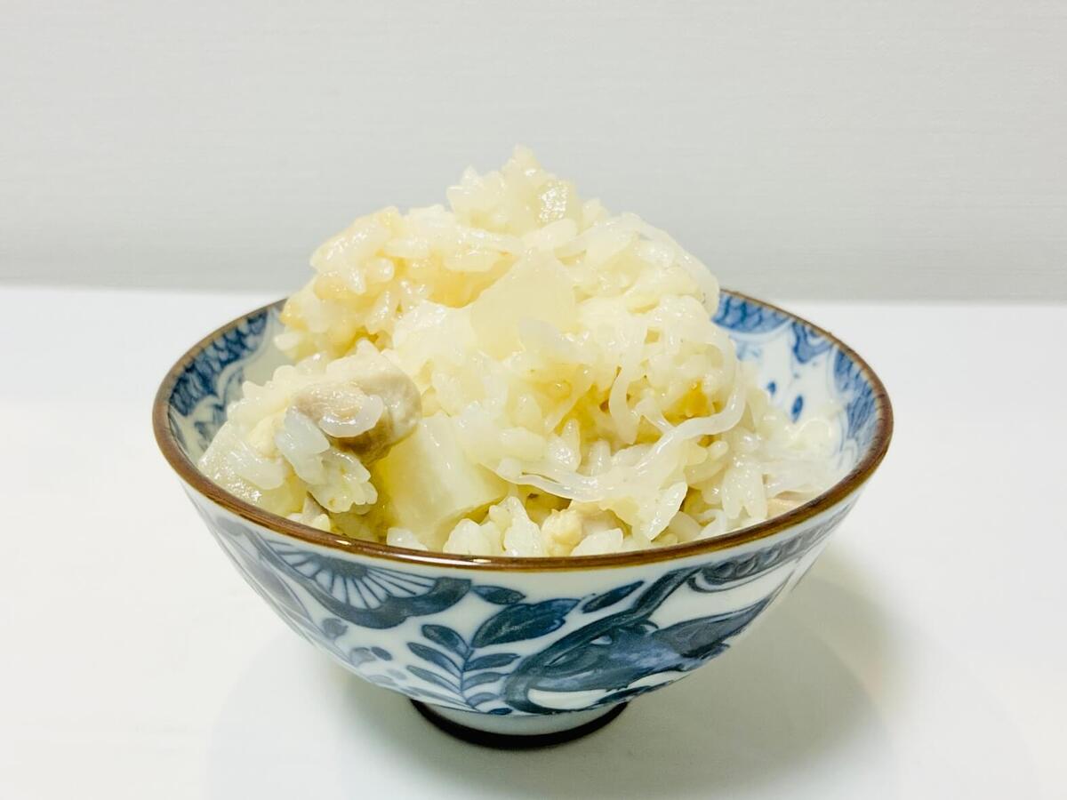 亜希さん「2.5倍にかさまし炊き込みごはん」