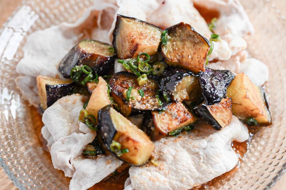 「トロトロなすと豚肉の冷しゃぶサラダ」