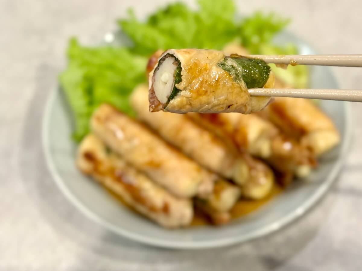 肉巻きチーちくわ