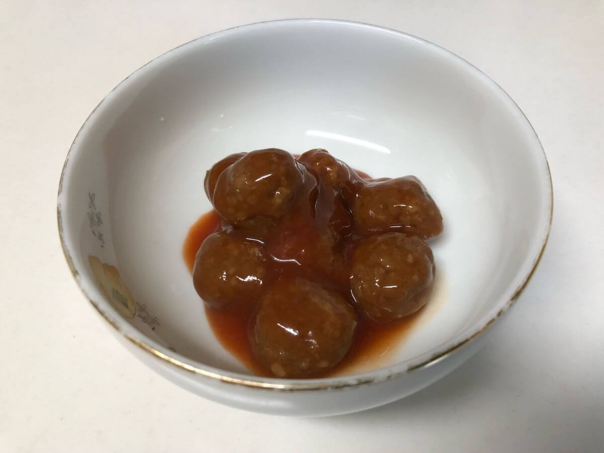 トマト風味ソース ミートボール