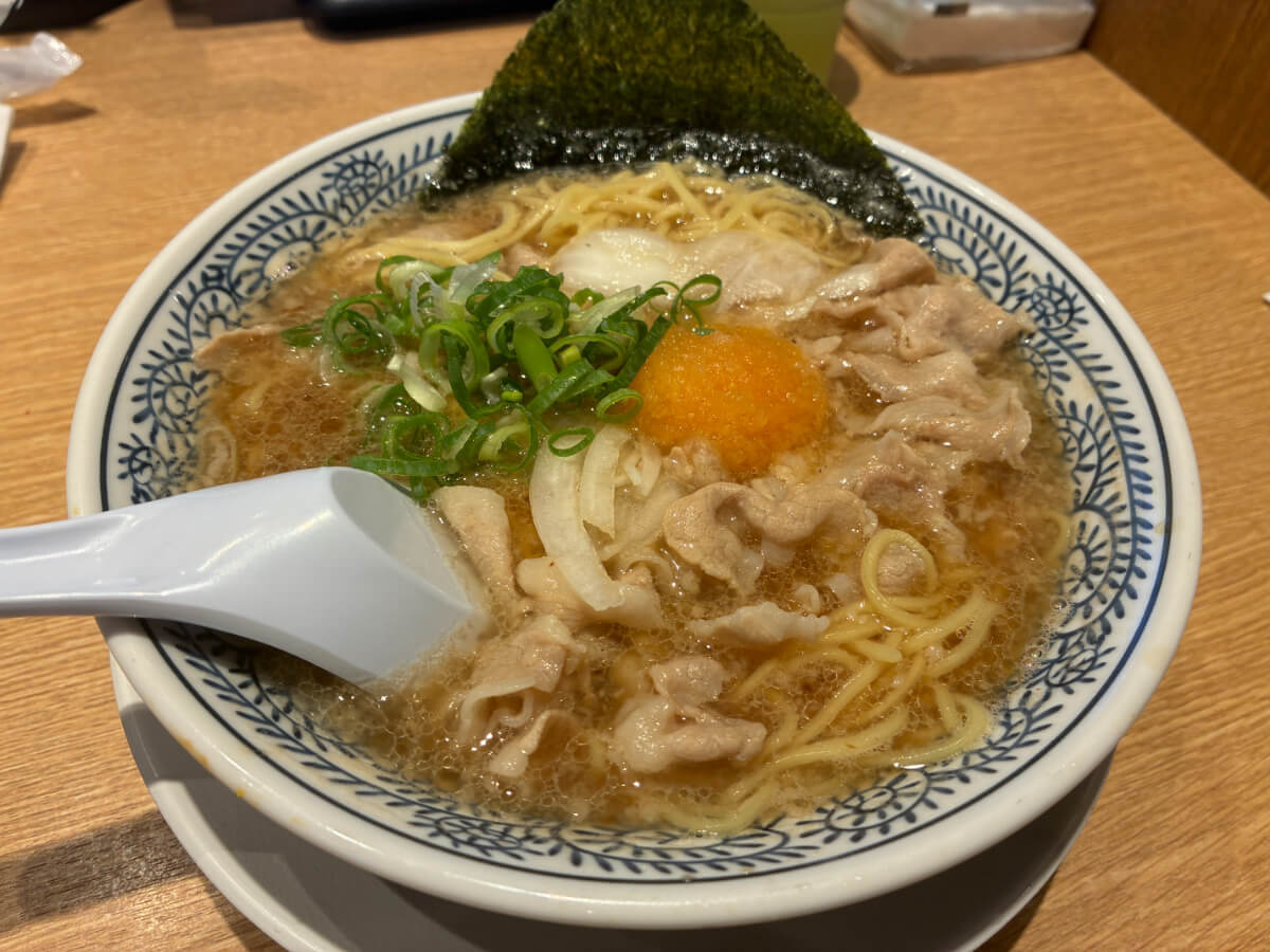 丸源ラーメン「肉そば×鉄板玉子チャーハン」実食