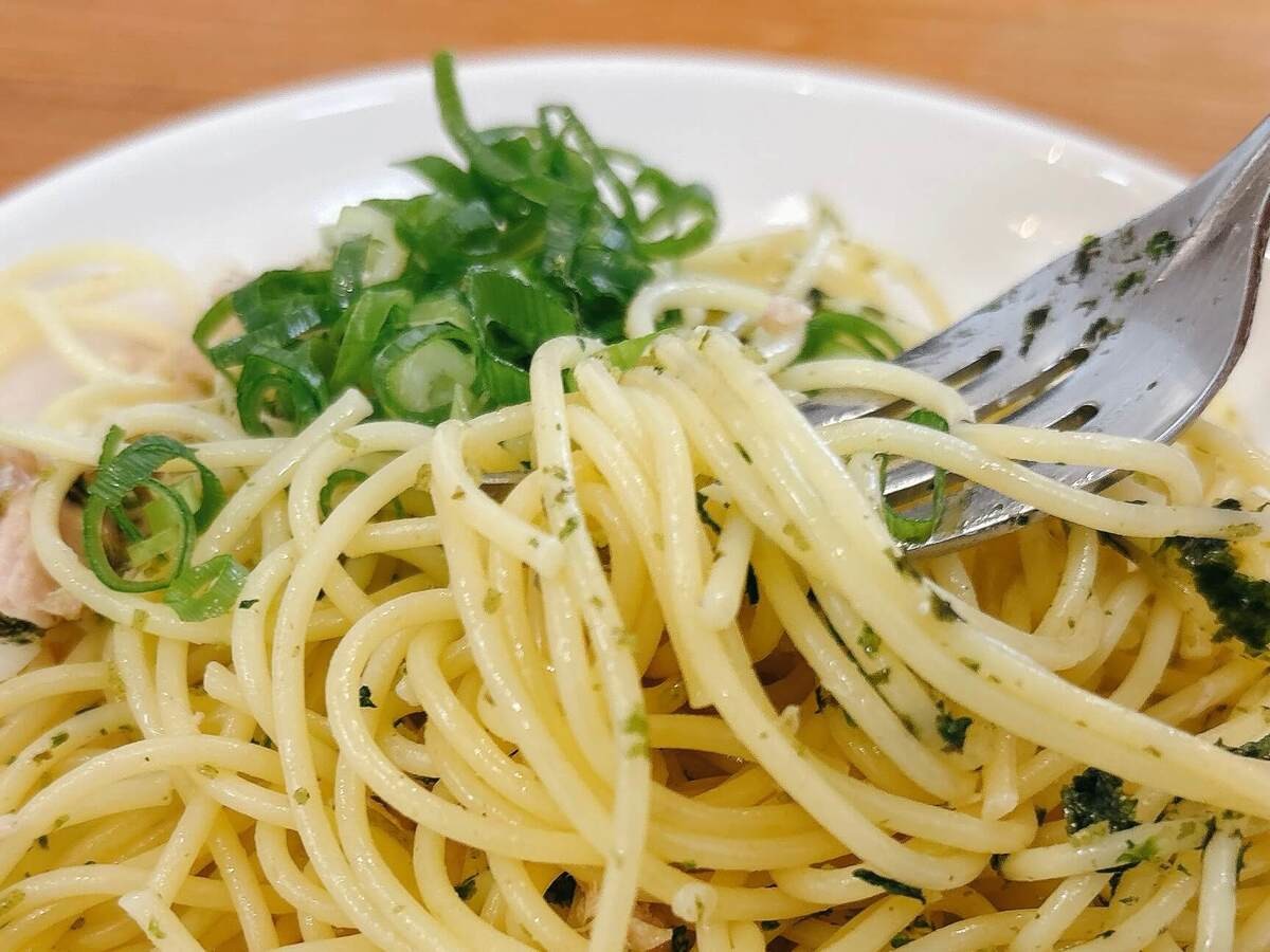 永谷園公式レシピ「お茶づけの素×パスタ」