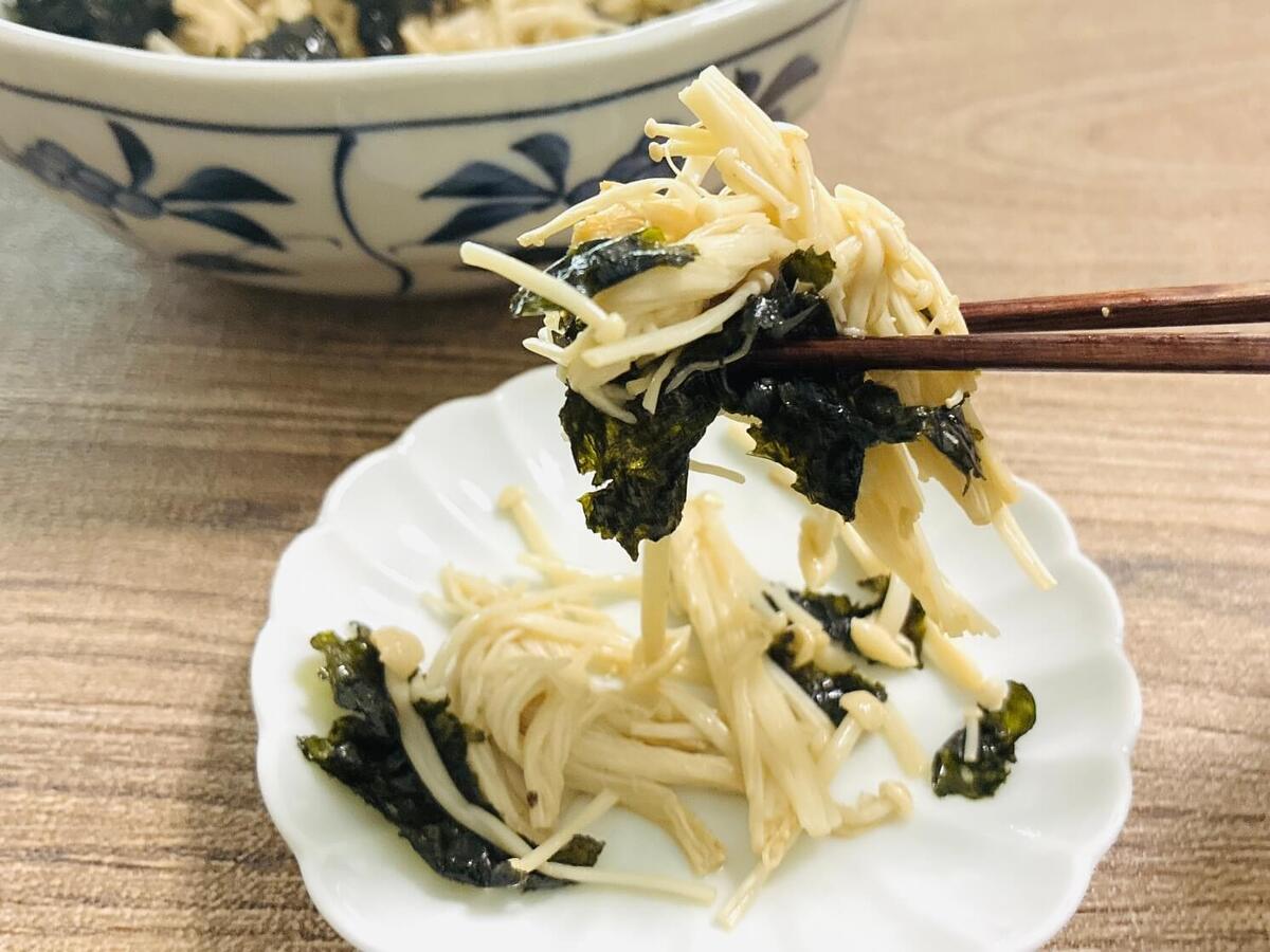 えのき茸の韓国のりあえ