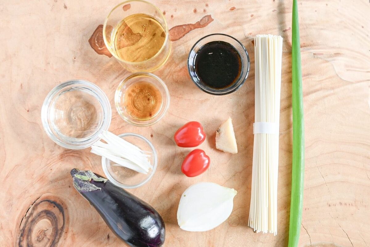 揚げなすそうめん