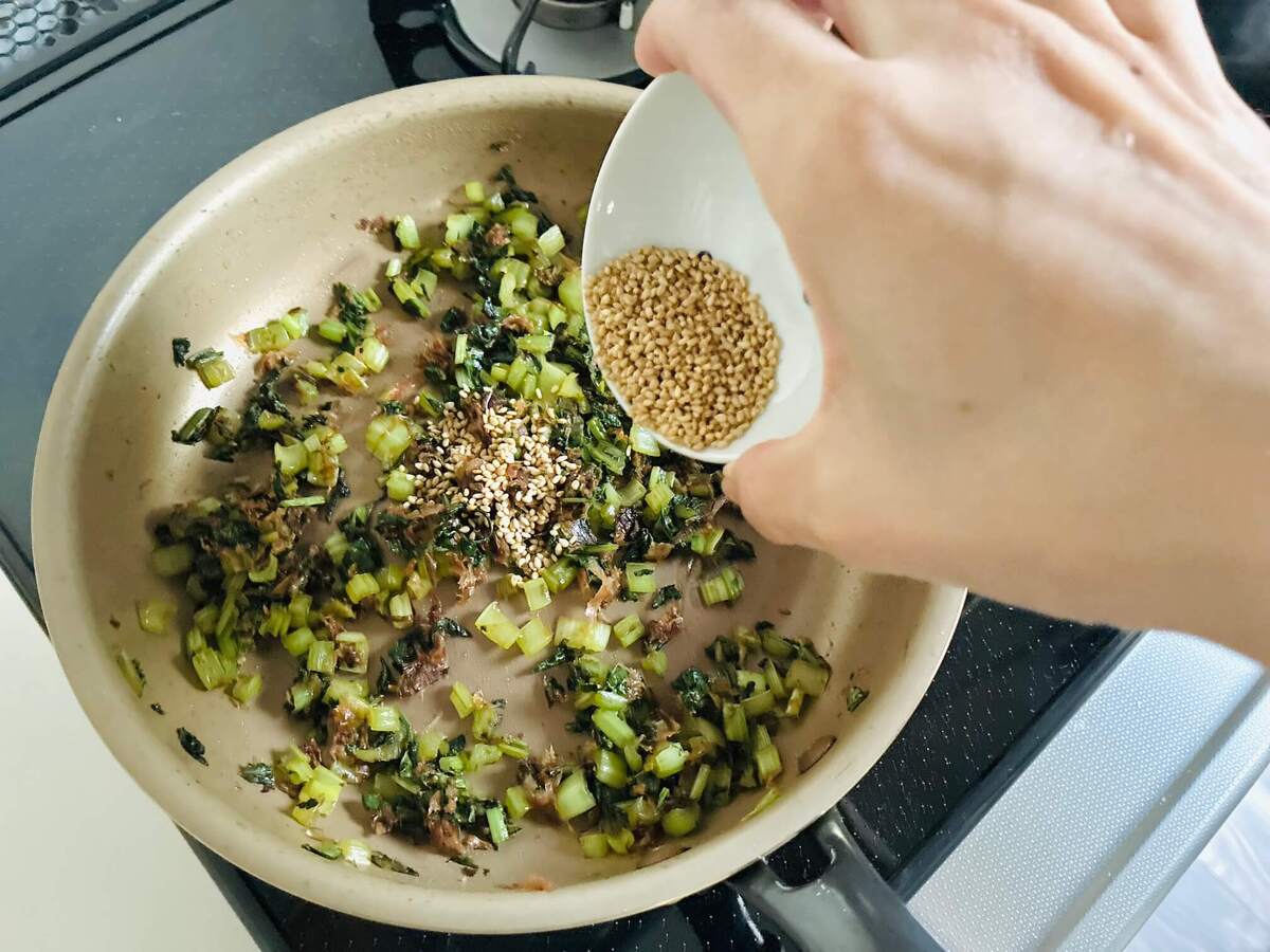 「小松菜と鰹節のふりかけ」