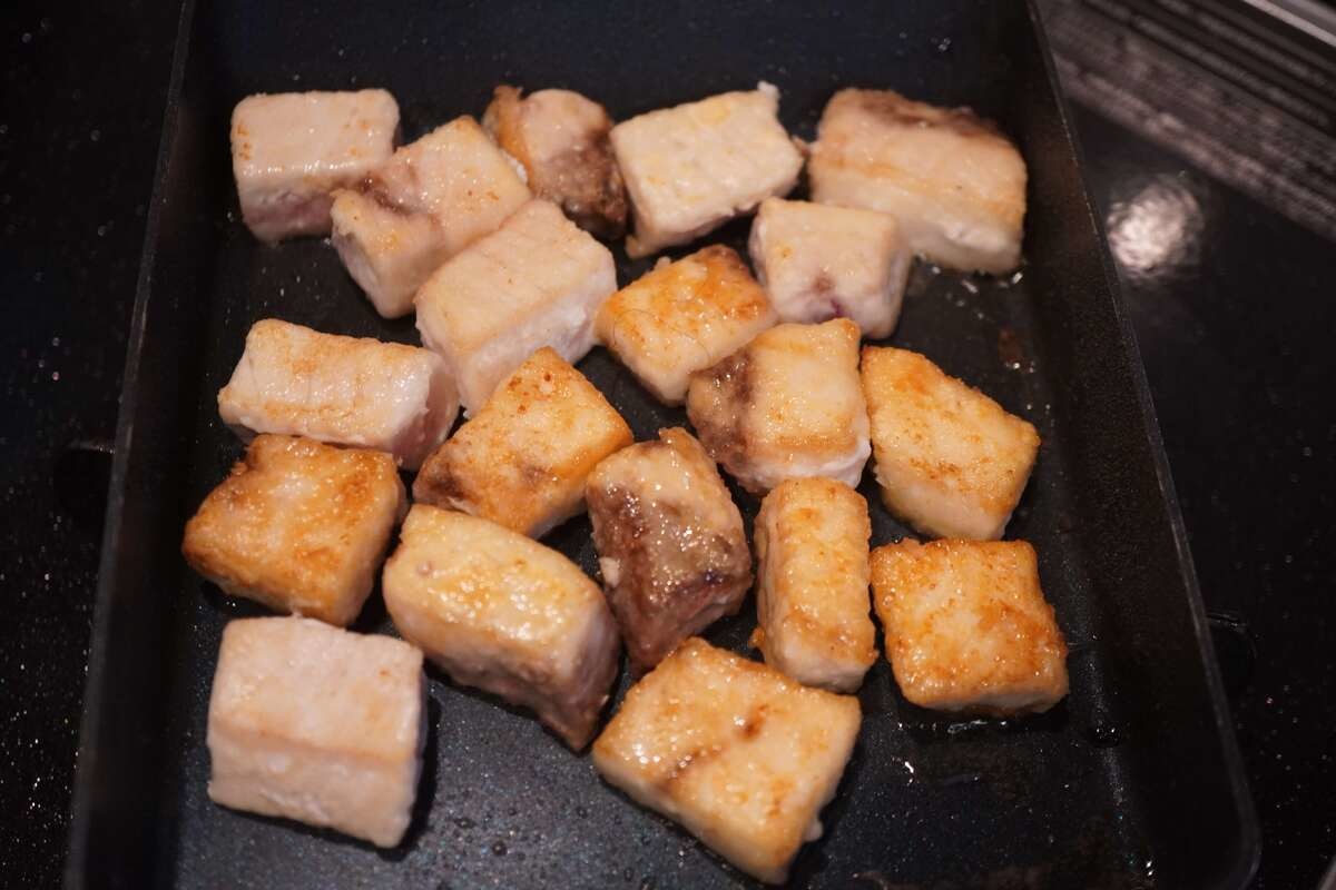 メカジキ入り明太子パスタ