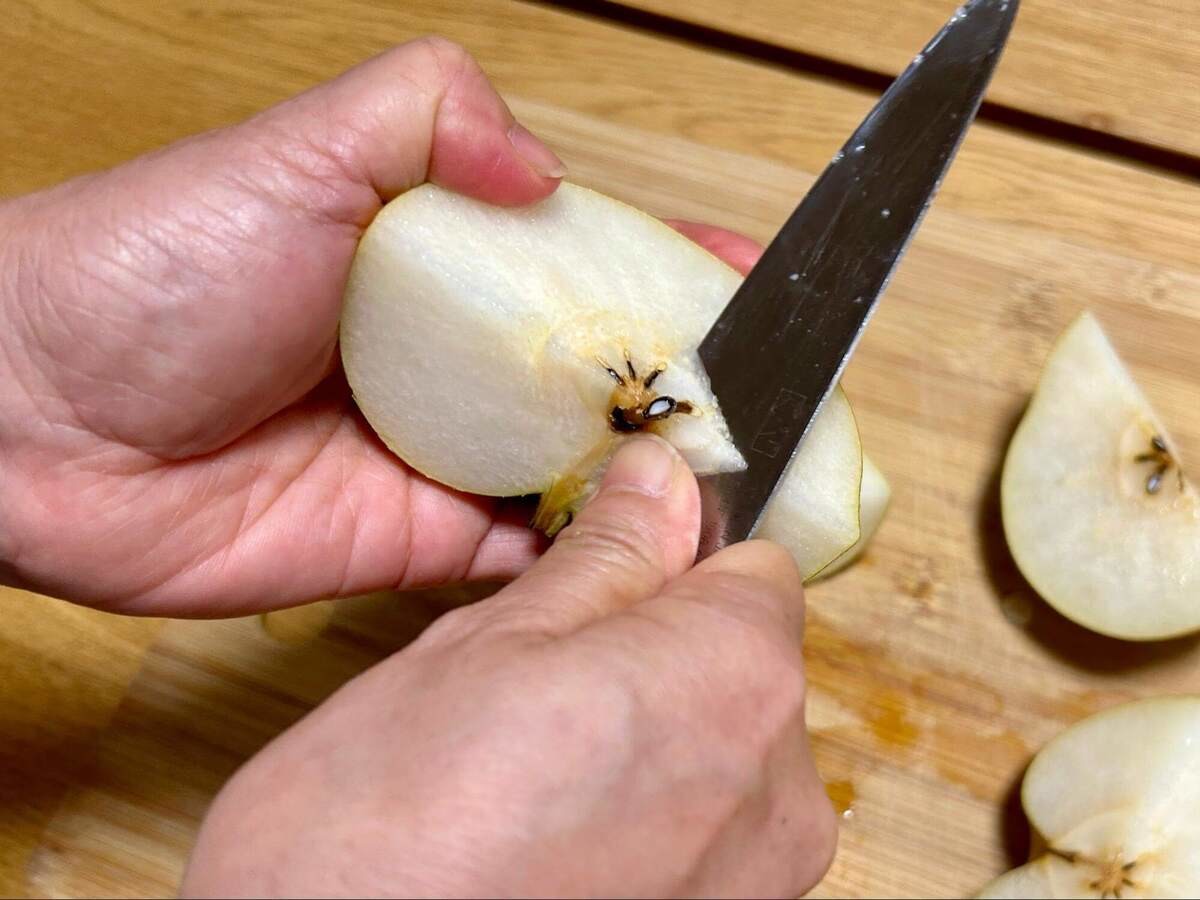 中野瑞樹さんが教える梨の切り方