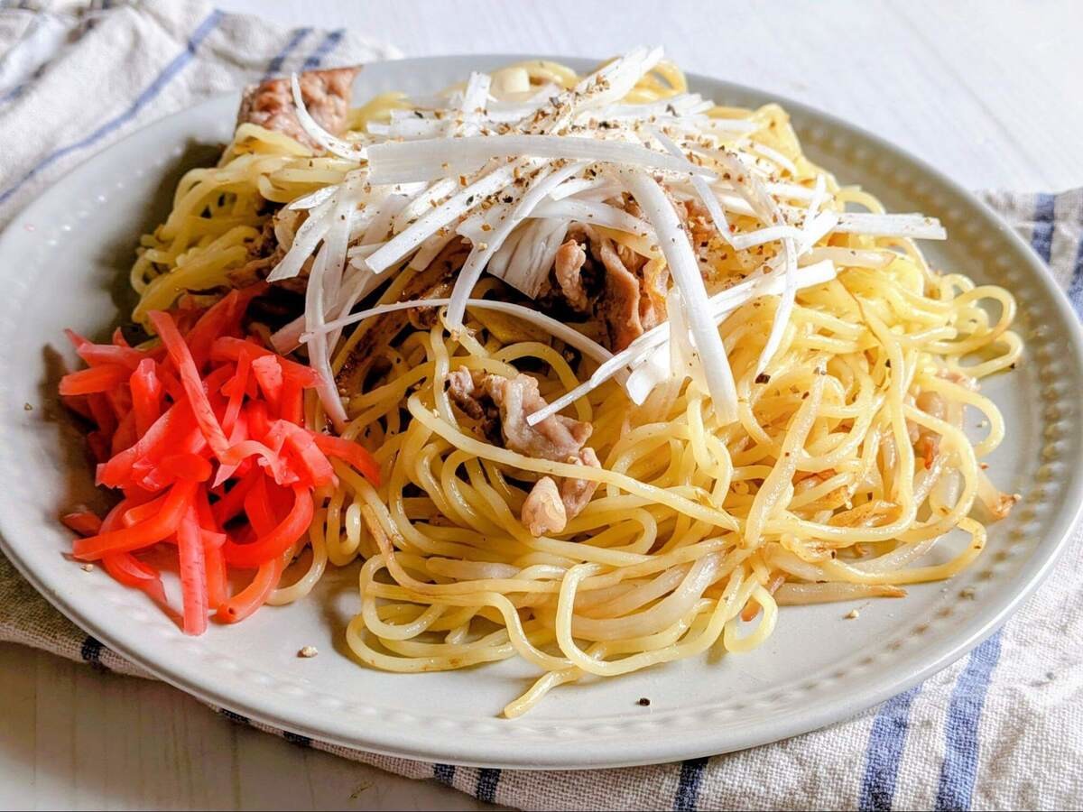 最高のねぎ塩焼きそば