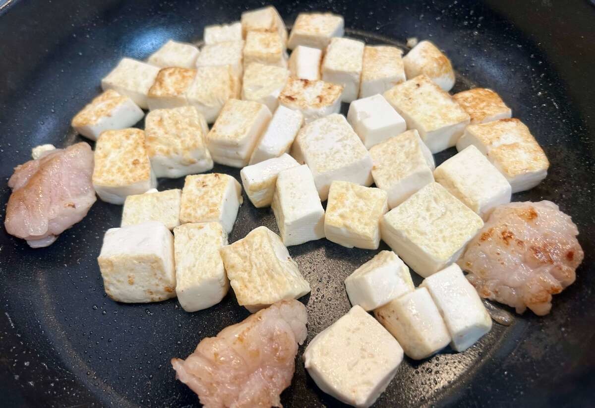 甘辛豆腐玉子丼