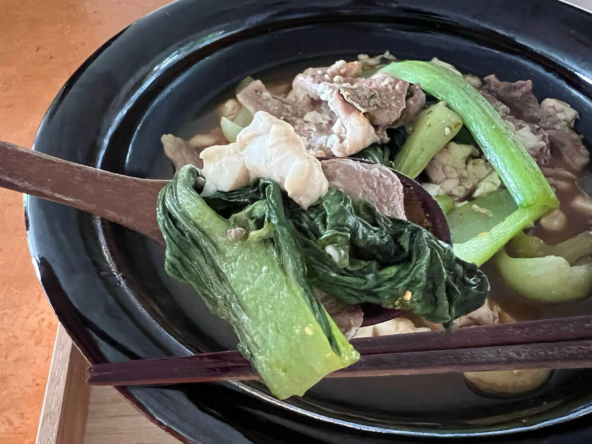 枝元なほみさん「青菜たっぷり肉豆腐」