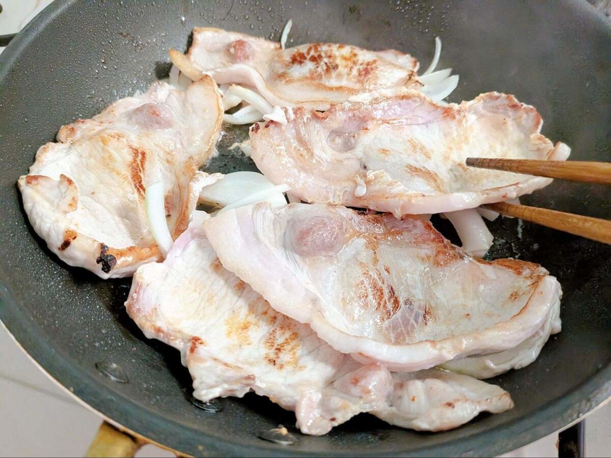 菱田アキラさん「豚肉生姜焼き」のレシピ