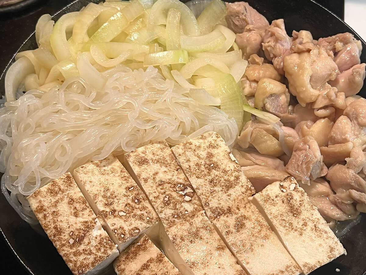 大原千鶴さん「鶏すき焼き」